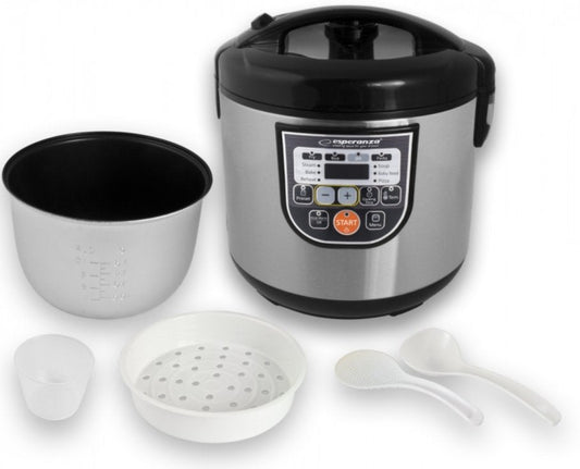Esperanza Multicooker Cooking 5 L 860 W Negro, Metálico Ekg011