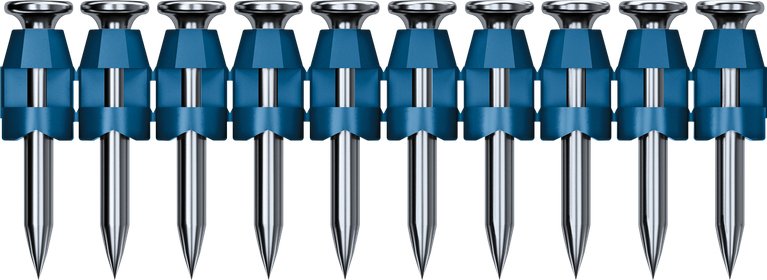 Bosch Professional Clavo En Tira De Cabeza Redonda Nb-25, 1.000 Clavos Para Hormigón De 25 Mm, Para Clavadora De Hormigón A Batería Gnb 18v-38 Professional 1600a02f4m