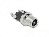Conector Dc 5,5 X 2,1 X 12,0 Mm Conector Hembra Para Montaje Versión Soldable