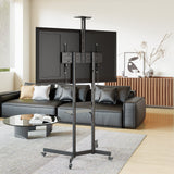 Soporte De Suelo Con Ruedas Equip Para Pantalla De 37" - 70" Max Vesa 600x400 70kg Estante Superior