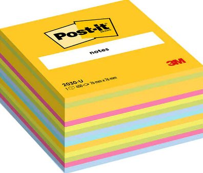 EAN 4046719274116 - Post-It 7100172383 nota autoadhesiva Plaza Azul, Verde, Rosa, Amarillo 450 hojas Autoadhesivo imagen 1