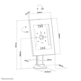 Neomounts By Newstar Tis Tablet 9.7"-11" Giratoria Blanca