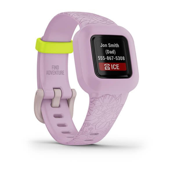 Smartwatch Garmin Vivofit Jr3, Floral Rosa