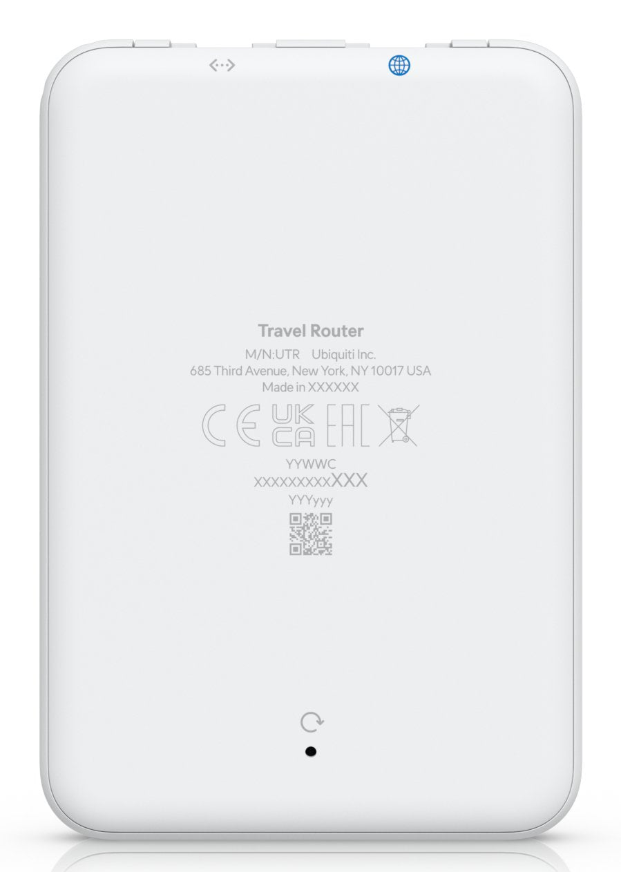 Ubiquiti Utr Router De Viaje Ultradelgado Wifi 5 Con Dos Antenas Wifi Integradas Que Extiende Instant&Aacute Neamente Su Unifi Network Dondequiera Que Est&Eacute , Brindando Conectividad Segura Y Familiar A Ubicaciones Remotas