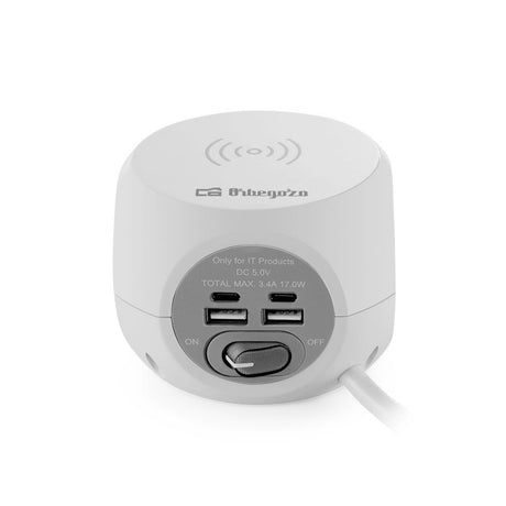 EAN 8435568403550 - Orbegozo EN 4500 cargador de dispositivo móvil Universal Gris, Blanco Corriente alterna Cargador inalámbr imagen 3