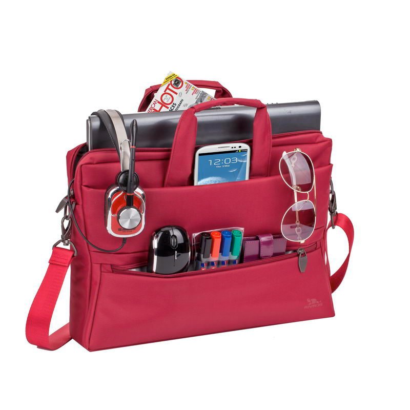 Rivacase 8630 Maletines Para Portátil 39,6 Cm (15.6") Bandolera Rojo