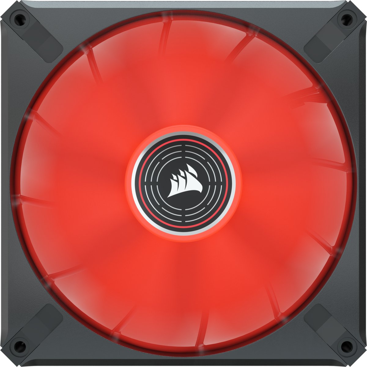 Ventilador Corsair 140*140*25 Ml140 Led Elite   Airguide Rojo Co-9050123-Ww