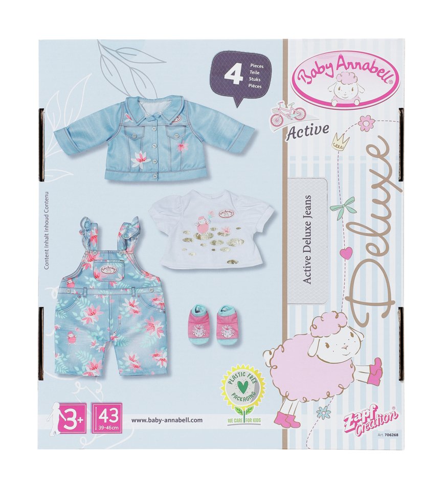 Accesorios Para Muñecas Zapf Creation Baby Annabell® Active Deluxe Jeans 43cm, 706268