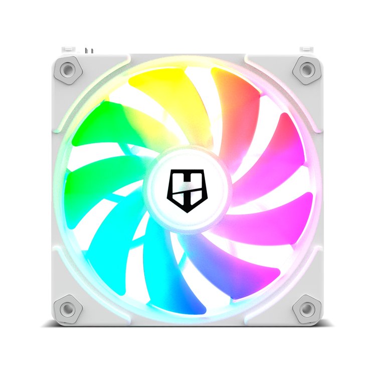 Ventilador Caja Nox Hummer Easylink Argb Fans Kit Blancos 1500rpm Pwm Argb