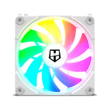 Ventilador Caja Nox Hummer Easylink Argb Fans Kit Blancos 1500rpm Pwm Argb