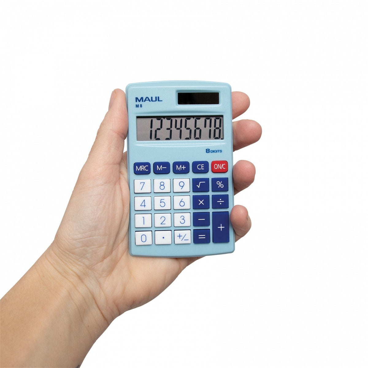Calculadora De Bolsillo M8 Azul Claro