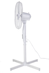 Ventilador Pie Oscilante 40 Cm, 3 Velocidades, Altura Ajustable, Bloqueo Oscilación Negro 90w Mesko Ms 7311