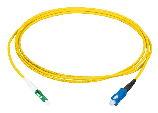 Efb Simplex Cable De Red Lc Apc-Sc Os2 G657a2 1m Lszh 3mm Gelb