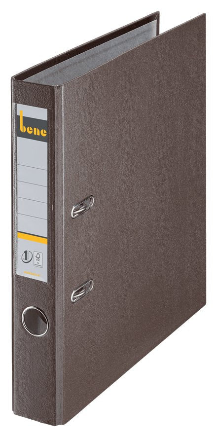 Bene Archivador Anchura Del Lomo 5.2 Cm Din A4 Plástico Marrón