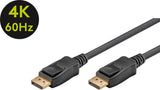 Cable  Goobay 49958 Displayport Connector 1.2, 1 M, Black