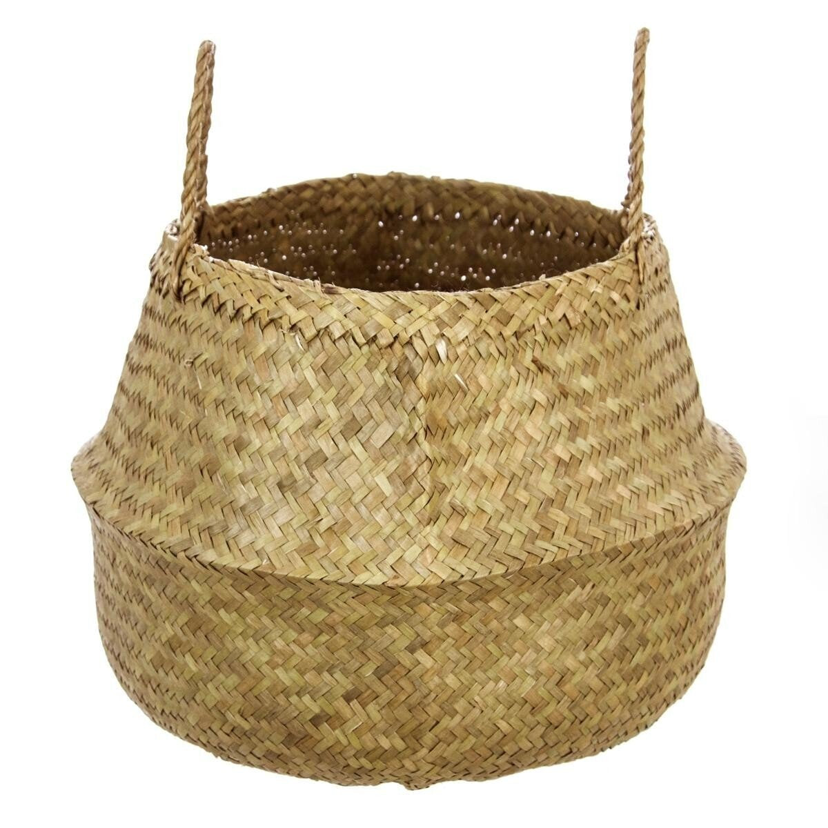 Cesta De Mimbre Natural Plegable 43.5x29cm