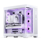 Caja Pc Jonsbo Tk-4 Midi-Tower, Atx, Tempered Glass - Blanco