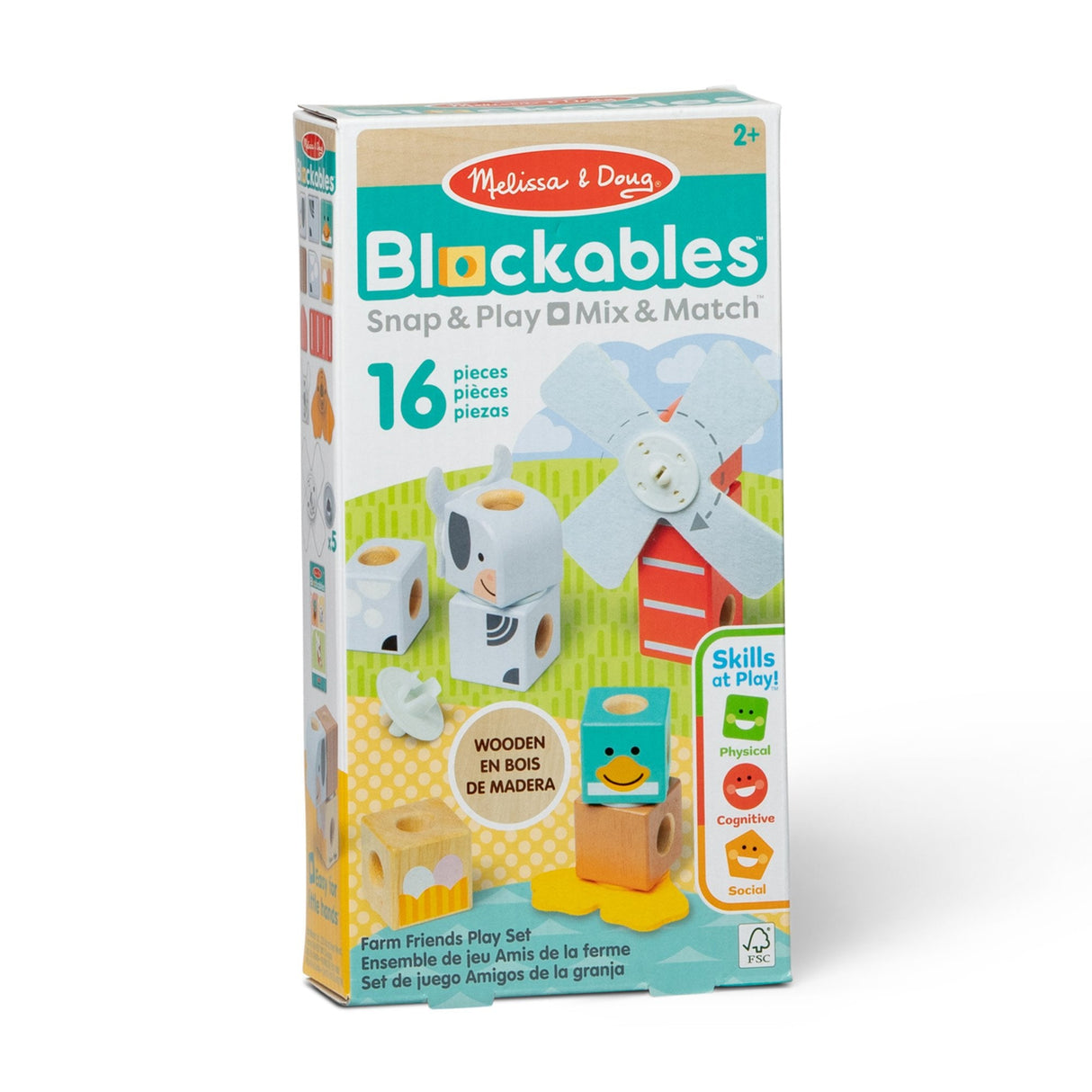 Spinmaster Melissa & Doug - Blockables Bauernhoffreunde Set 6074896