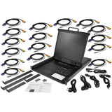 Startech.Com Consola Para Armario Rack Con Kvm De 16 Puertos Vga Y Pantalla De 19 Pulgadas - 1u
