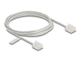 Delock Rj45 Cable De Red Cat.6 Utp Ultra Slim 2 M Gris Con Kurzen Machon
