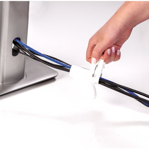 Fellowes Organizador Cables Zip 2m Blanco 9929901