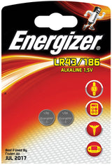 Energizer Pila Boton Alcalina Lr43 1,5v Blister*2