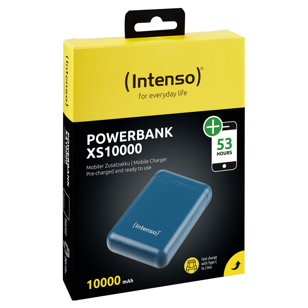 Intenso Powerbank Xs10000 Petrol 10000 Mah Inkl. Usb-A To Type-C