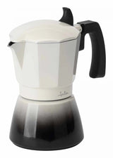 Jata Italian Coffee Maker Bistrea Induction Aluminium Body 3cups White-Black Hcaf2403