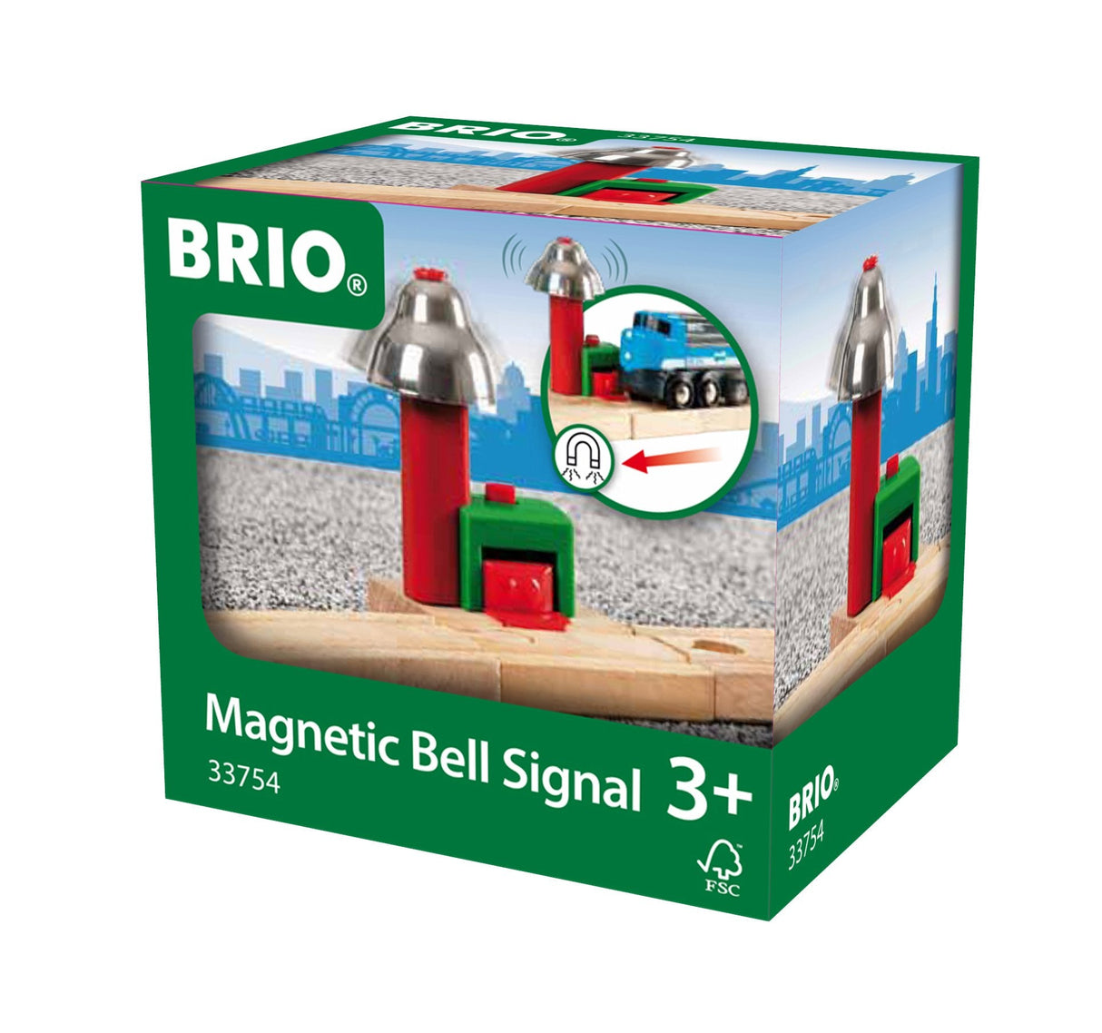 Brio World World Magnetic Bell Signal, Railway 33754