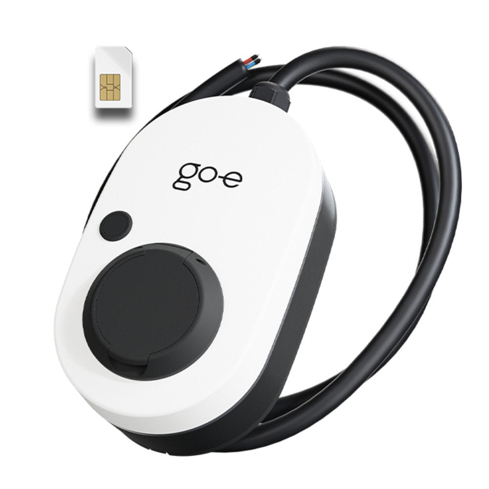 Cargador Go-E Gemini 2.0, 22 Kw 32 A Trifásico, Wallbox Blanco/Negro, Sin Cable, 4g/Lte Ch-05-22-51