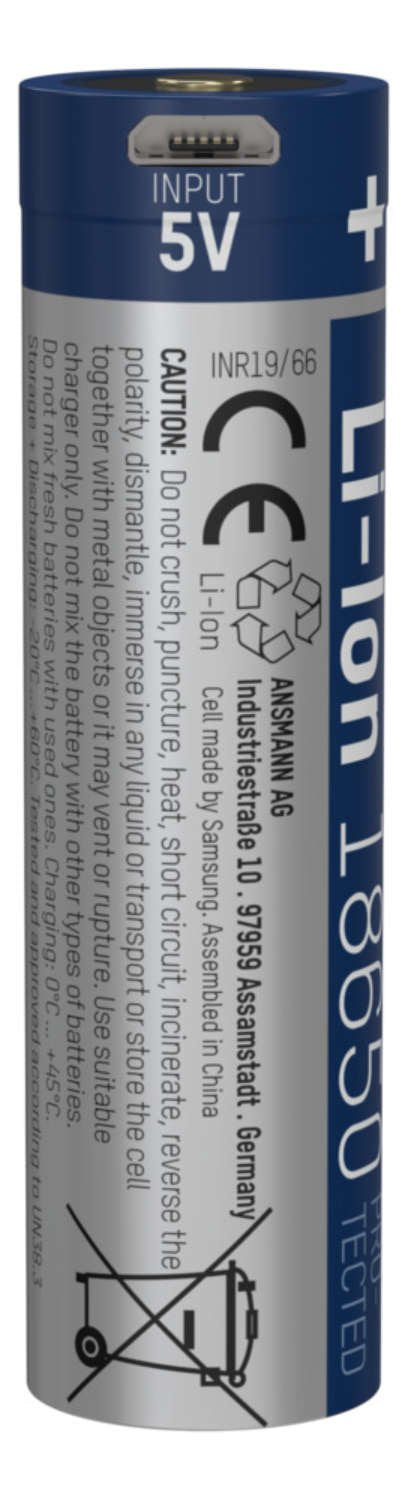 Ansmann Li-Ion  Powerbank 18650 3400mah 3,6v Micro-Usb 1307-0003