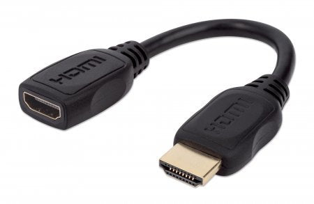 Extensión Hdmi Manhattan Con Canal Ethernet 4k @ 60hz 0.2m