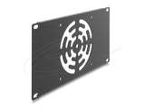 10? 3 He Rackblende Für 1 Lüfter 120 X 120 Mm Dunkelgrau