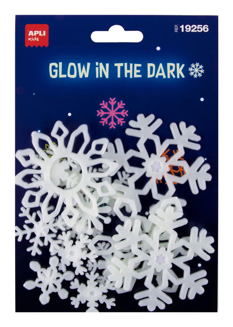 EAN 8410782192565 - APLI Kids Snowflakes etiqueta decorativa engomada Blanco Permanente 12 pieza(s) imagen 1