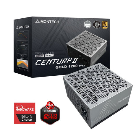 EAN 4710562746365 - Montech CENTURY II 1200W unidad de fuente de alimentación 20+4 pin ATX ATX Plata, Negro imagen 7