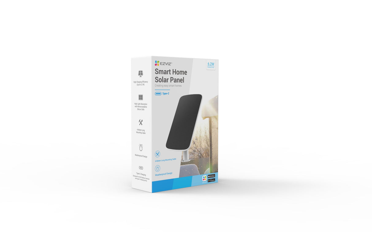 Ezviz Cs-Cmt-Solar Panel-E, Solar Charging Panel For Eb8 Camera
