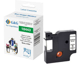 G&G Vinyl Cinta Para Etiquetadora Compatible Con Dymo Rhino 18443