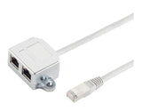 Cable Splitter (Y-Adapter) Rj45-2xrj45 M/F 8p