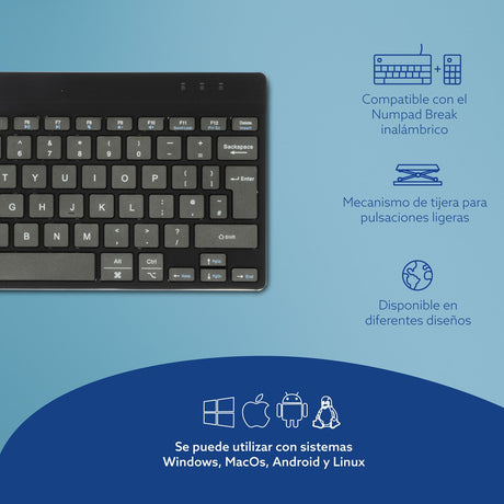 EAN 8719274492092 - R-Go Tools RGOCOUKWLBL teclado Oficina Inglés del Reino Unido imagen 12