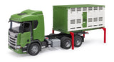 Bruder Scania Super 560r Camión De Transporte De Animales, Modelo De Vehículo Con 1 Ganado 3548