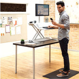 Fellowes Alfombra Antifatiga - Bordes Biselados - Diseño Ergonomico - Color Negro
