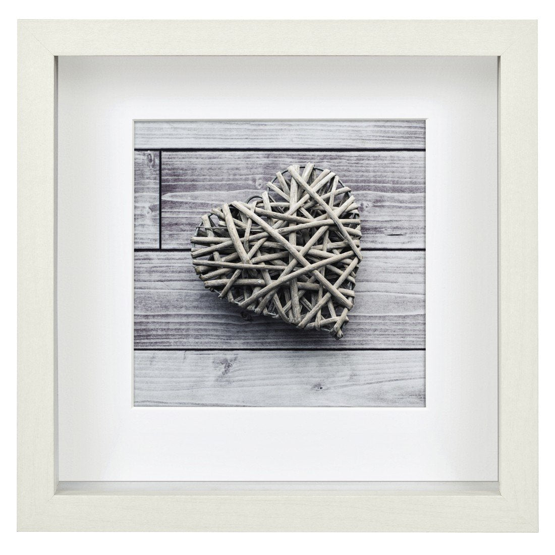 Hama Scala 3d Blanco 23x23 Retrato Madera Passepartout 59777