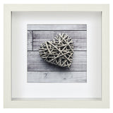 Hama Scala 3d Blanco 23x23 Retrato Madera Passepartout 59777