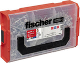 Fischer Fixtainer Powerfast Ii Cabeza Avellanada Tg/Vg Tx, Juego De Tornillos 702 Piezas, Rosca Parcial Y Total, Galvanizado 562928