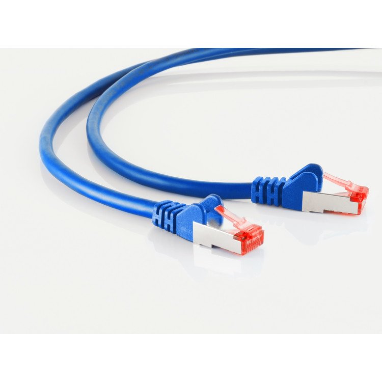 Cable De Red Cat6a S Ftp Pimf 0,15m Libre De Halógenos Azul