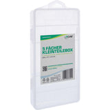 Inline® Small Components Box, 5 Compartments, 206x107x33mm, White