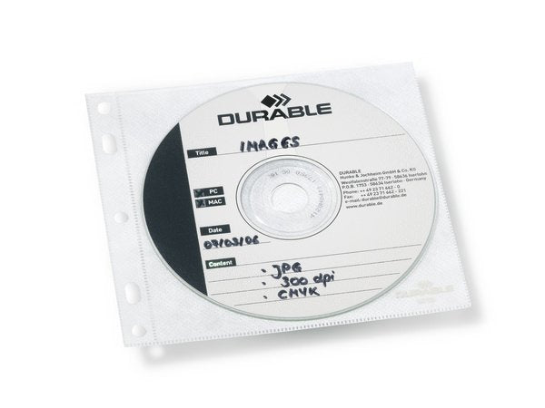 1er Cd- Dvd-Fundas Cover File Abheftbar Transparente, 10 Unidades