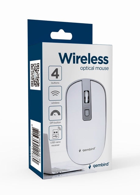 EAN 8716309121880 - Gembird MUSW-4B-06-WS ratón Oficina Ambidextro RF inalámbrico Óptico 1600 DPI imagen 4