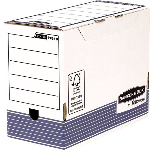 Fellowes 1131002 Archivador Organizador Papel Azul, Blanco