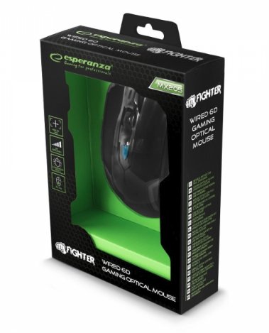 Esperanza Egm205b Mx205 Fighter -  Raton Gaming Optical Usb - Azul